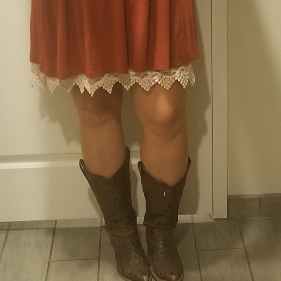 RELISTED Heather gray lace trim camisole extender - Picture 4 of 4